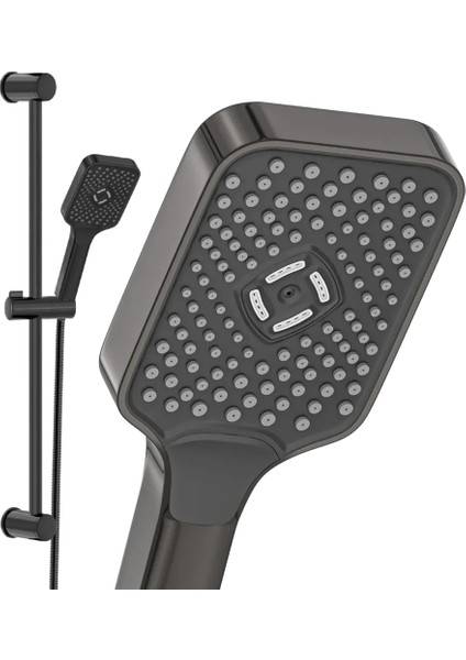 | Valtemo Siyah Sürgülü Duş Seti – Jet Fonksiyonlu, Büyük Boy, Butonlu indirimleri