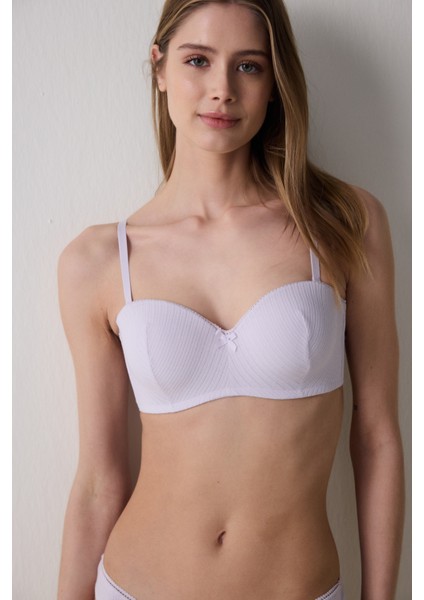 Lotus Pointel Açık Lila Straplez Sütyen