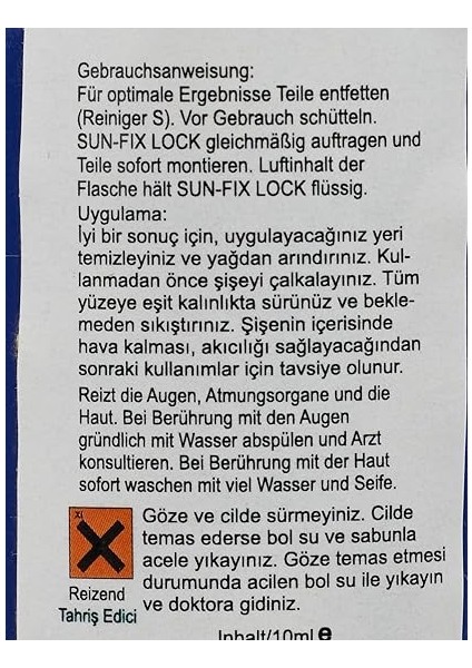 S 52431 Civata Sabitleyiçi, 10 ml fırsatları