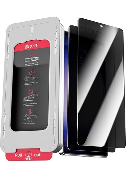 Aksesuar Samsung Galaxy S Serisi Hayalet Ekran Koruyucu – Otomatik Hizalama, Ekstra Güçlendirilmiş Kırılmaz Cam (Galaxy S24 Plus)