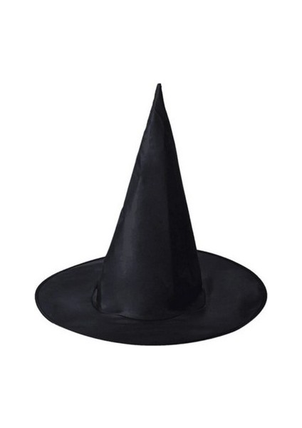 Doğal Yeşil Dalgalı Kadın Peruk ve Siyah Keçe Cadı Şapkası Kostüm Seti fırsatları