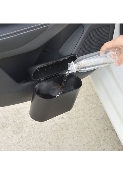 Sıvı Geçirmez Araba Çöp Kutusu Portatif Araç Içi Taşınabilir Kapaklı Çöp Kovası Kapaklı Kova fırsatları