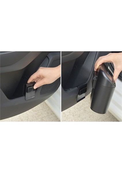 Sıvı Geçirmez Araba Çöp Kutusu Portatif Araç Içi Taşınabilir Kapaklı Çöp Kovası Kapaklı Kova