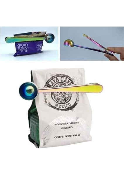 Kahve Ölçü Kaşığı Silver Çok Fonksiyonlu Paslanmaz Çelik Kaşık (Titanyum) indirimleri