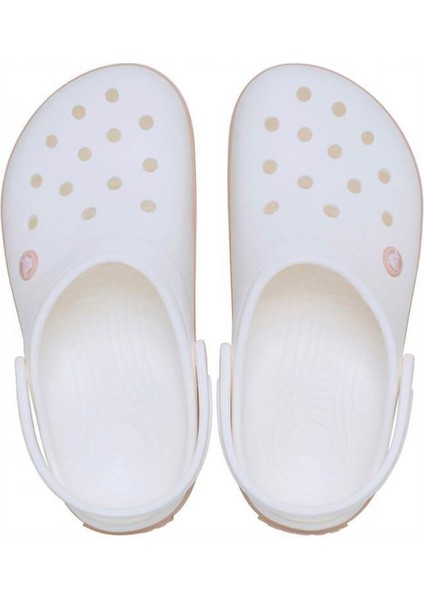 Crocband Clog Kadın Terlik - Beyaz / Karamel fırsatları