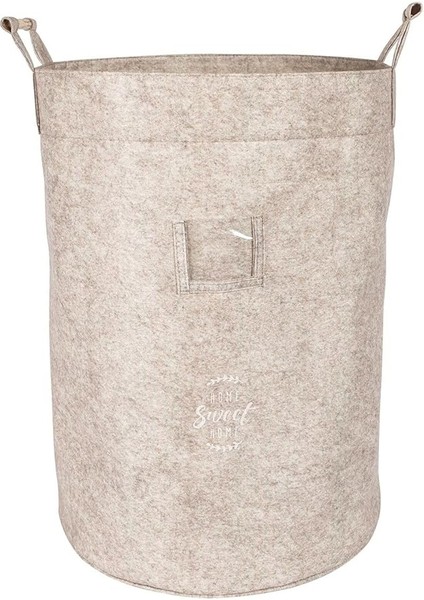 Katlanabilir Çok Amaçlı Çamaşır Sepeti Düzenleyici Saklama Kutusu Keçe Organizer 45 * 34 * 34 cm 103686