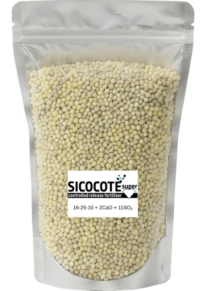 Sıcocote Super Crf 16-25-10 + 2cao + 11SO₃ | Kontrollü Salınımlı Granül Gübre | 25 kg | Made In Eu modelleri