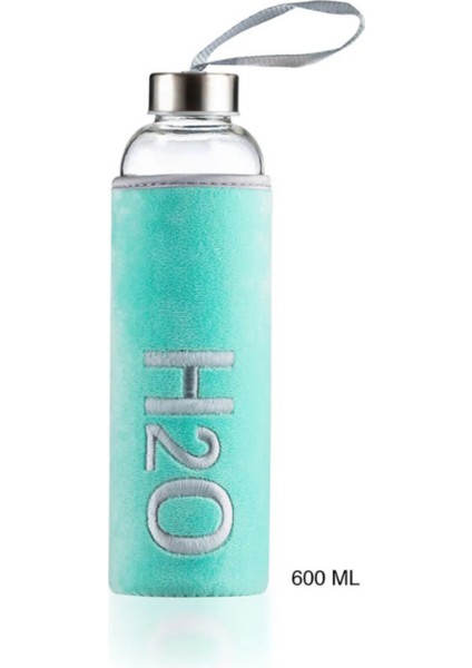 H2O Peluş Kılıflı Cam Matara 600 ml fırsatları
