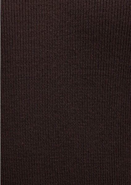 Bisiklet Yaka Kahverengi Kazak 0710307-70219