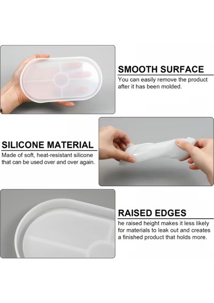 Oval Dekoratif Tabak Silikon Kalıbı fiyatları