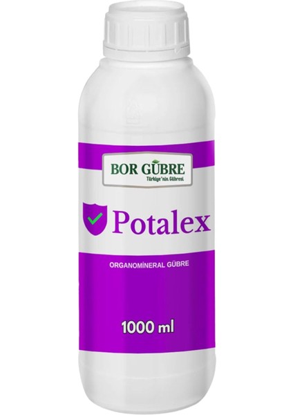 Potalex -1000ML Sıvı Organik Potasyum Çözeltisi - (Fabrikadan Halka Üretim Zinciri Kampanyası)