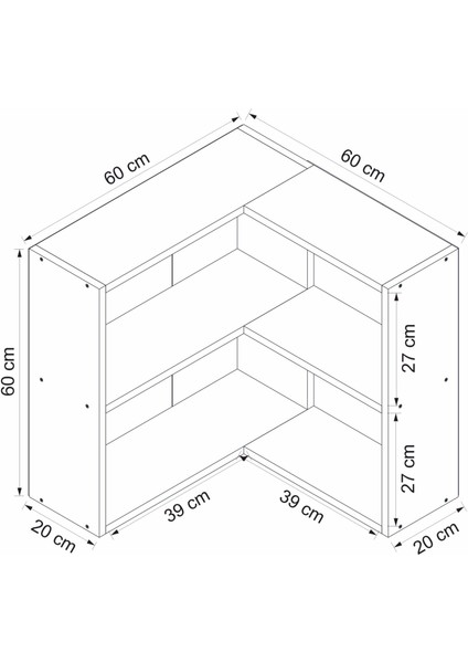 Adel Köşe Set 1 - Beyaz
