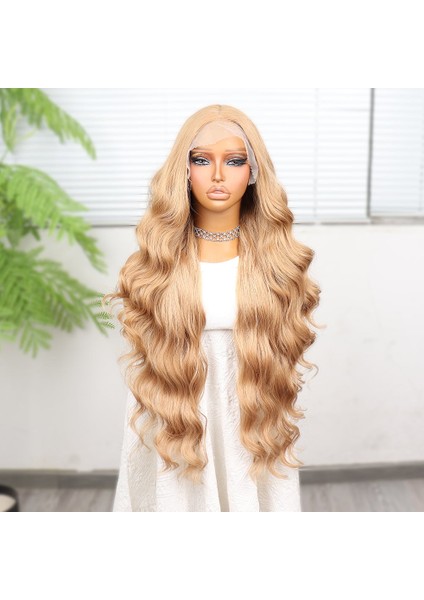 Açık Balköpüğü Ekstra Uzun Fiber Sentetik Dalgalı Tül Peruk fiyatları
