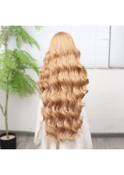 Açık Balköpüğü Ekstra Uzun Fiber Sentetik Dalgalı Tül Peruk indirimleri