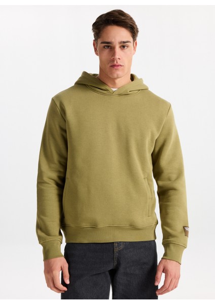 Kapüşon Yaka Açık Haki Erkek Sweatshırt 261 Lcm 241071 Nathan A. Haki modelleri