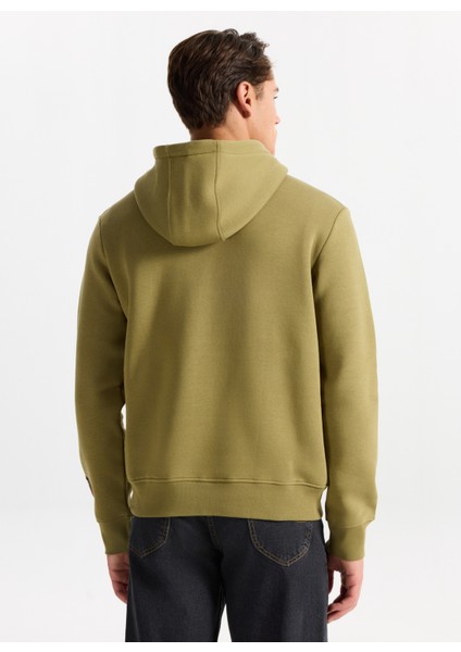 Kapüşon Yaka Açık Haki Erkek Sweatshırt 261 Lcm 241071 Nathan A. Haki indirimleri