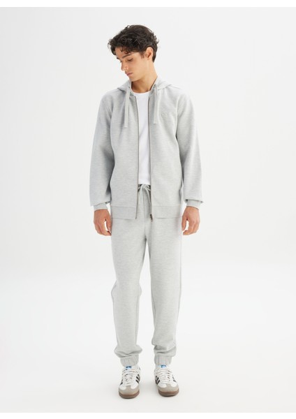 Kapüşon Yaka Gri Melanj Erkek Sweatshırt L252031036 Gri Melanj Sweatshirt fiyatları