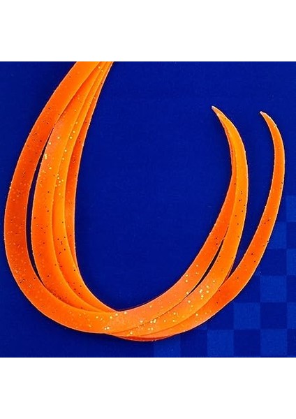 Craft Red Back Single Curly Tai Rubber Nectie Tmn-S #001 Orange (Gold Glitter) modelleri