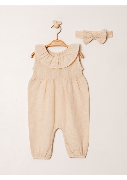 Şile Bezi Bebek Tulum ve Bandana Takım – 3-24 Ay