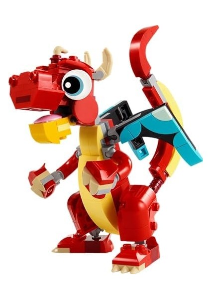 Creator Kırmızı Ejderha 31145-6 Yaş ve Üzeri Çocuklar Için Balık ve Zümrüdüanka Model Seçenekleri Içeren 3’ü 1 Arada Yaratıcı Oyuncak Yapım Seti (149 Parça) modelleri