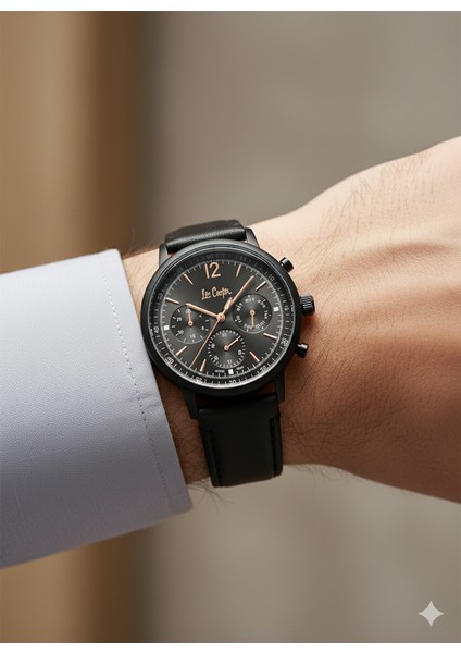 Erkek Kol Saati Siyah Renk, Siyah Kadran - Şık Deri Kordon, 2 Yıl Garantili modelleri