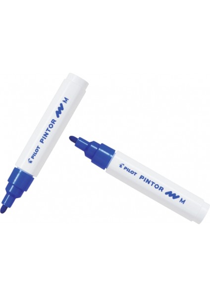 Pılot Pintor (M) Yuvarlak Uç Mavi ( Iki Adet )