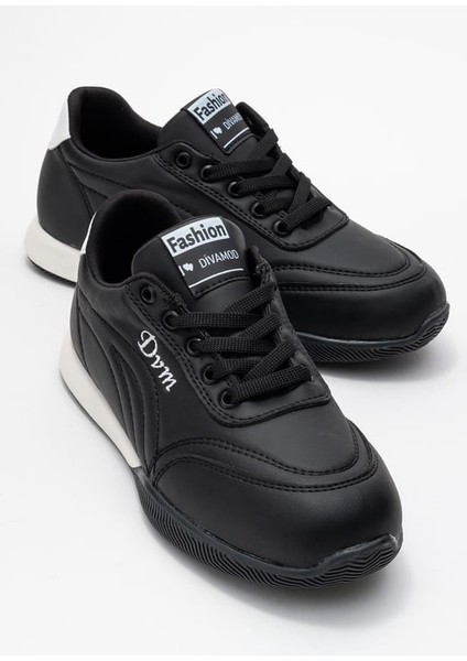 Virto Premium Siyah Bağcıklı Kadın Spor Ayakkabı