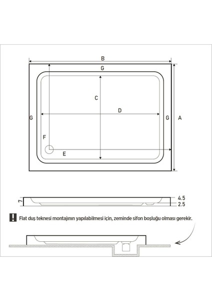 Rıgel Dikdörtgen Duş Teknesi, Flat fırsatları