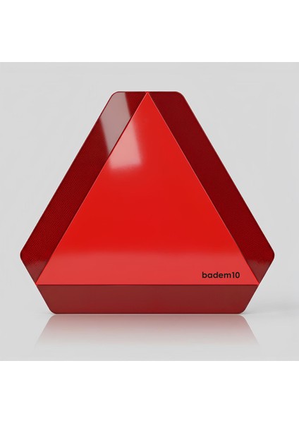 Üçgen Reflektörlü Kırmızı Uyarı Levhası Traktörler Römorklar Için 35X40 Tse Onaylı Uyarı Levhası