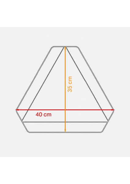Üçgen Reflektörlü Kırmızı Uyarı Levhası Traktörler Römorklar Için 35X40 Tse Onaylı Uyarı Levhası fırsatları