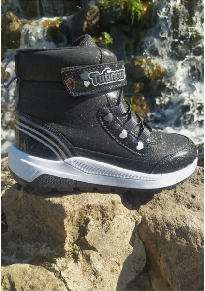 Kız Çocuk Kışlık Kaymaz Taban Su Geçirmez Cırt Cırtlı Yarım Bot fiyatları