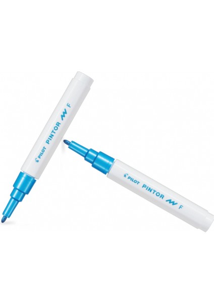 Pılot Pintor (M) Yuvarlak Uç Metalik Mavi ( Iki Adet )