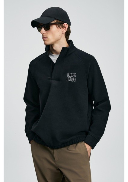 Hazel Erkek Sweatshirt Siyah (112030190) fırsatları