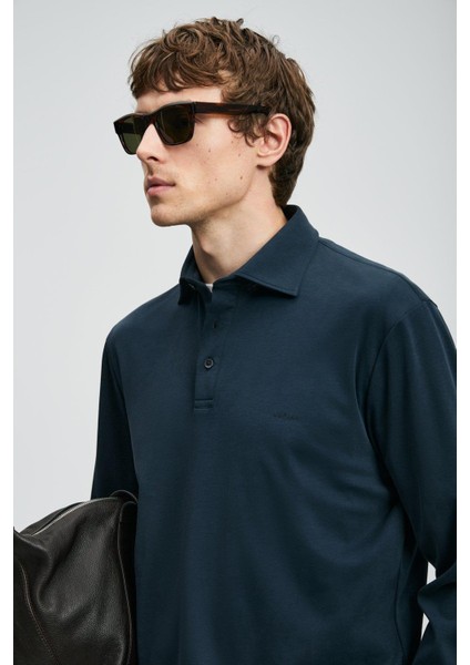 Rocky Polo Yaka Erkek Sweatshirt Lacivert (112040044) fırsatları