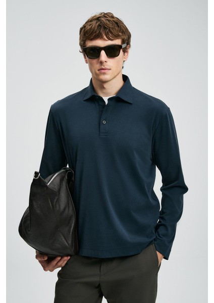 Rocky Polo Yaka Erkek Sweatshirt Lacivert (112040044) indirimleri