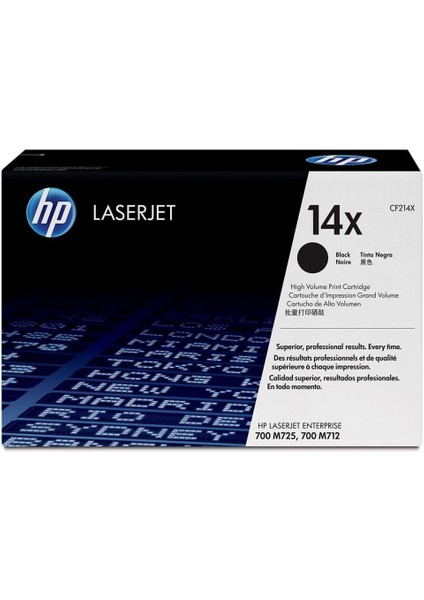 14X Black Siyah 17.000 Sayfa Toner CF214X