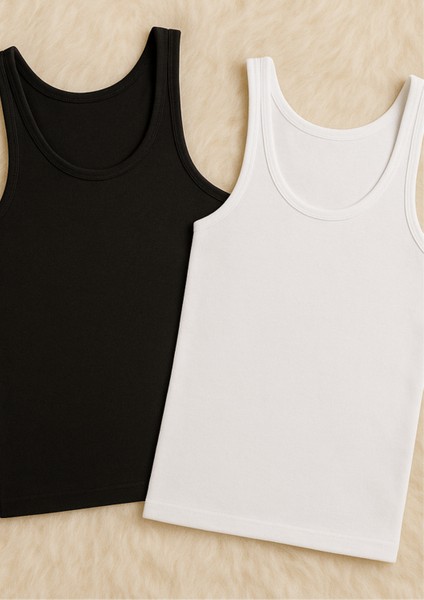 Erkek Giyim Modal & Pamuklu 2 Adet Atlet LL.IL11.KE002.001