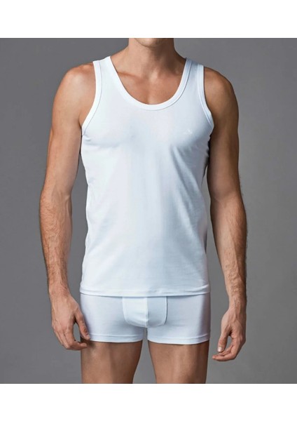 Erkek Giyim 2'li Siyah & Beyaz Modal Regular Atlet Seti L1.ER.O04.S016