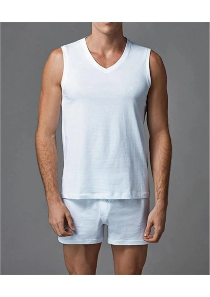 Erkek Giyim Kalın Askılı V Yaka 2'li Atlet Takımı L1.ER.O04.S009