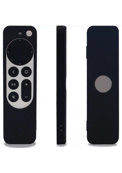 Tv 4K 2021 ile Uyumlu Kılıf Silikon Koruma Kumanda Koruma Kılıfı Tam Uyumlu Siyah (Siyah)