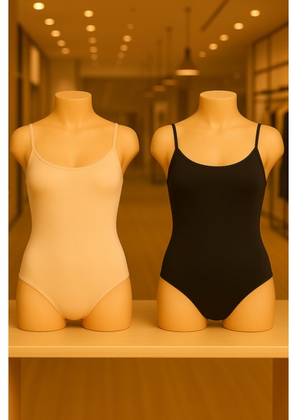 Kadın Giyim 2 Adet Ip Askılı Çıtçıtlı Body LL.IL24.KE9.001