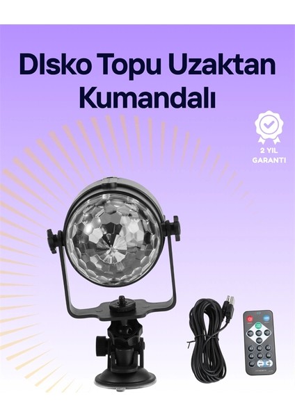 Taşınabilir ve Dayanıklı Plastik Kristal LED Disko Işığı
