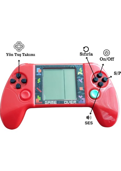 Taşınabilir Tetris Oyun Konsolu Renkli Retro Elektronik Oyun Aleti Çocuklar Için Eğlenceli Mini Konsol fırsatları