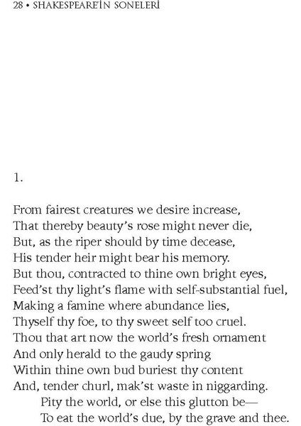 Shakespeare'in Soneleri - William Shakespeare