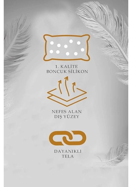 Ölçü Seçenekli Kırlent Iç Yastığı Boncuk Silikonlu Antibakteriyel Yastık Dolgun Dik Iç Dolgu Açık Beyaz 40X40 fırsatları