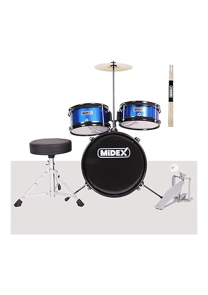 CD300X-BL Akustik Çocuk Baterisi Davulu Seti 5-14 Yaş Için Full Set fiyatları