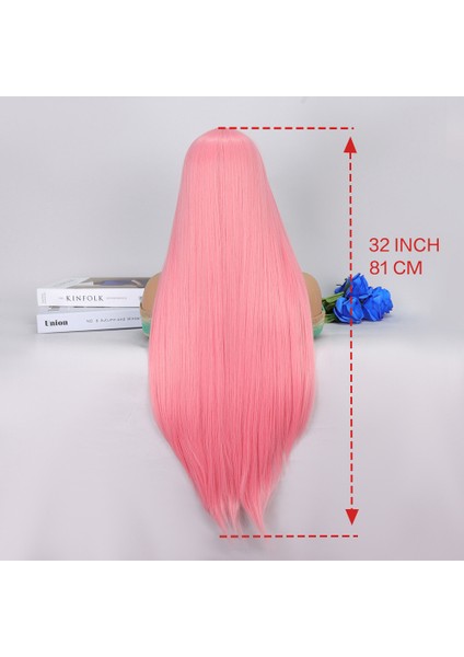 Şeker Pembesi Ekstra Uzun Tül Peruk indirimleri