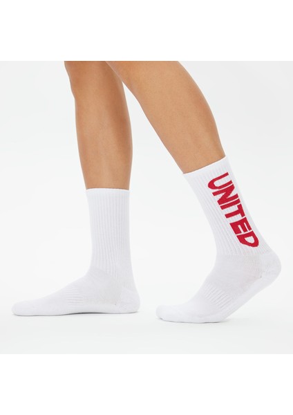Unıted4 Unisex Beyaz 2'li Çorap fırsatları