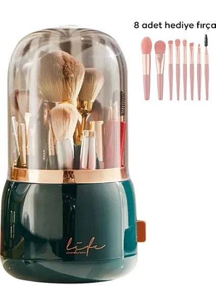 Ezere Toz Geçirmez Masaüstü Makyaj Fırçası Düzenleme Kutusu ORGANIZER-(5775)