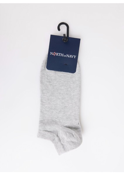 Gri Melanj Erkek Patik Çorap E-.patik